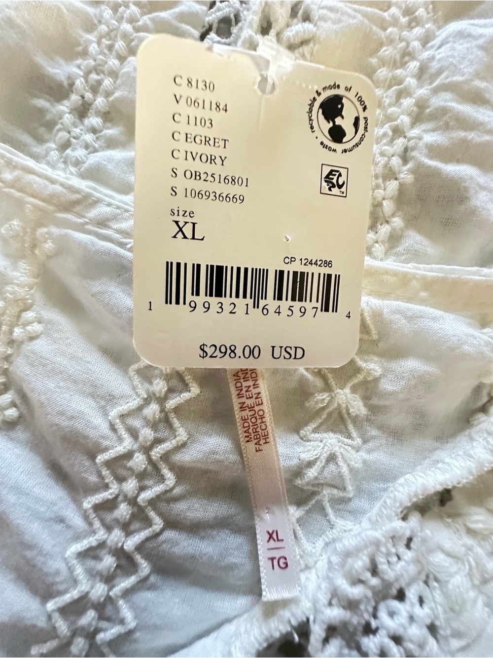 FREE PEOPLE WILDFLOWER MUSE MINI DRESS NWT SIZE XL - Picture 10 of 10